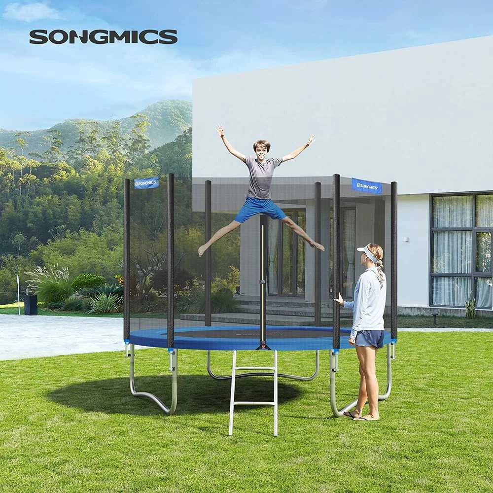 Songmics Batuto apsauginis tinklas ir kraštų danga Ø 244 cm