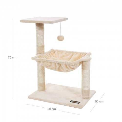Braižymo stulpelis su gultu 70 cm smėlio spalvos