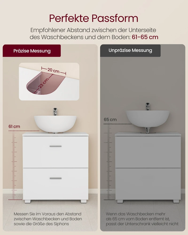 Songmics Praustuvo spintelė 30 x 60 x 63,8 cm