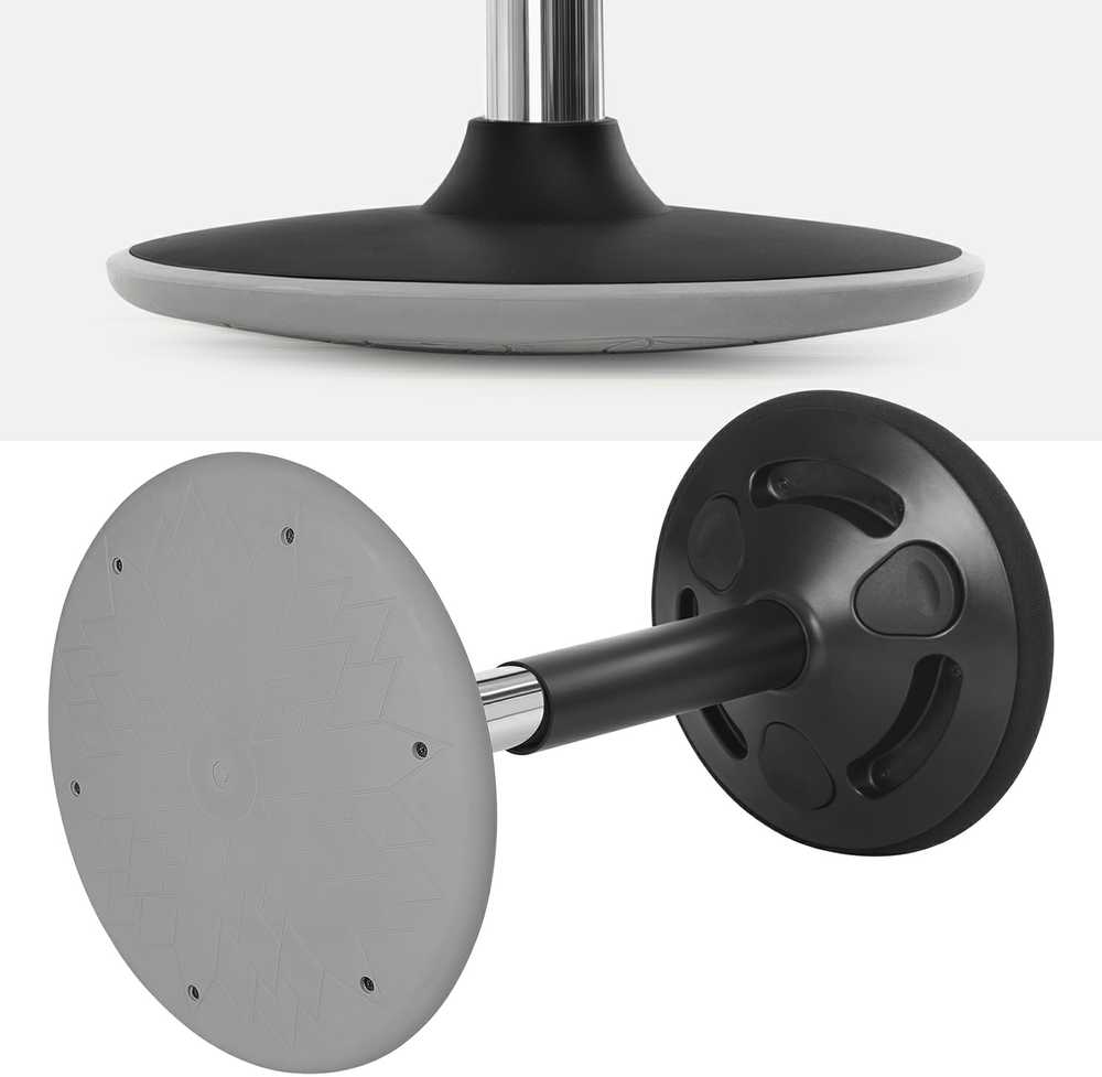 Songmics Darbo taburetė 50-65 cm juoda