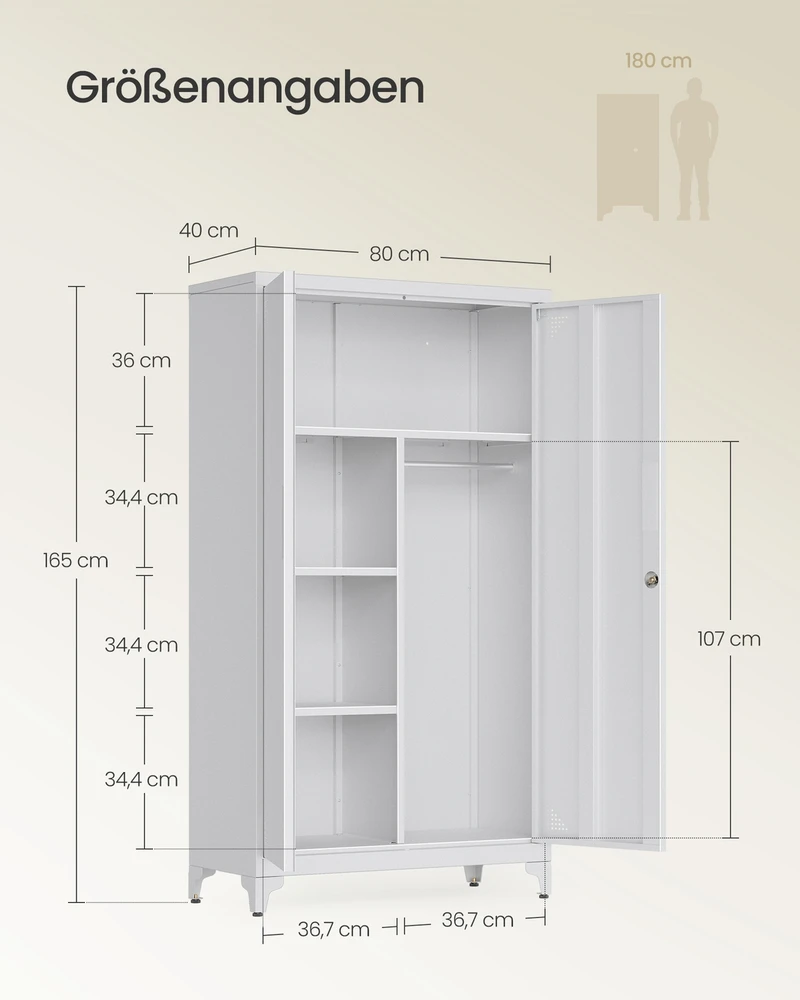 Songmics Spinta 80 x 40 x 165 cm