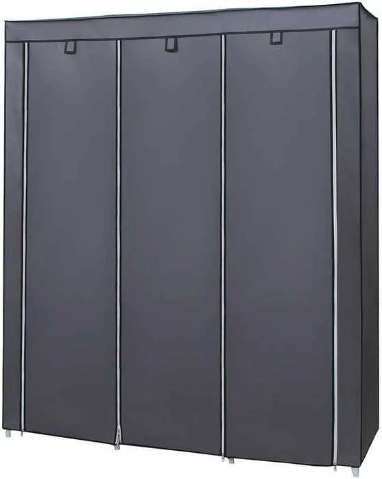 Songmics Didelė medžiaginė spinta 175 x 150 cm Pilka