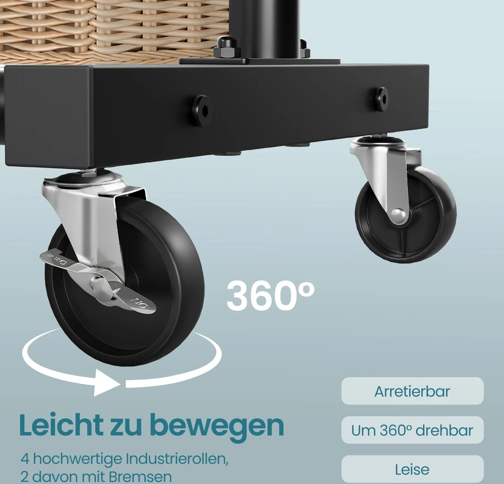Songmics Drabužių stovas, drabužių stovas su ratukais, drabužių stovas
