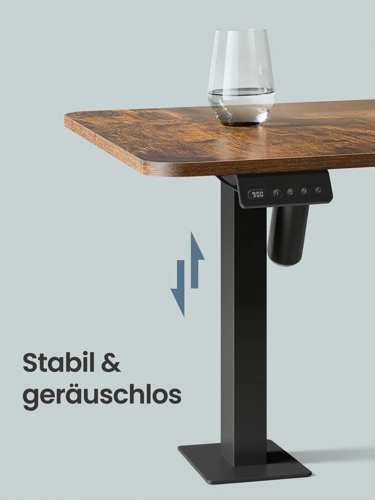 Songmics Reguliuojamo aukščio stalas 160 x 140 x 72-120cm