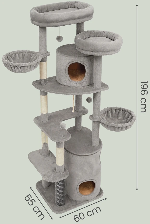 Songmics Kačių draskyklė 196 cm