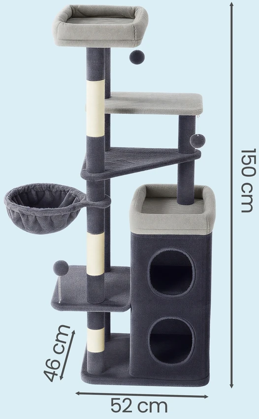 Songmics Kačių draskyklė 150 cm