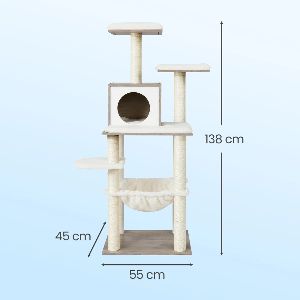 Songmics Kačių draskyklė 138 cm