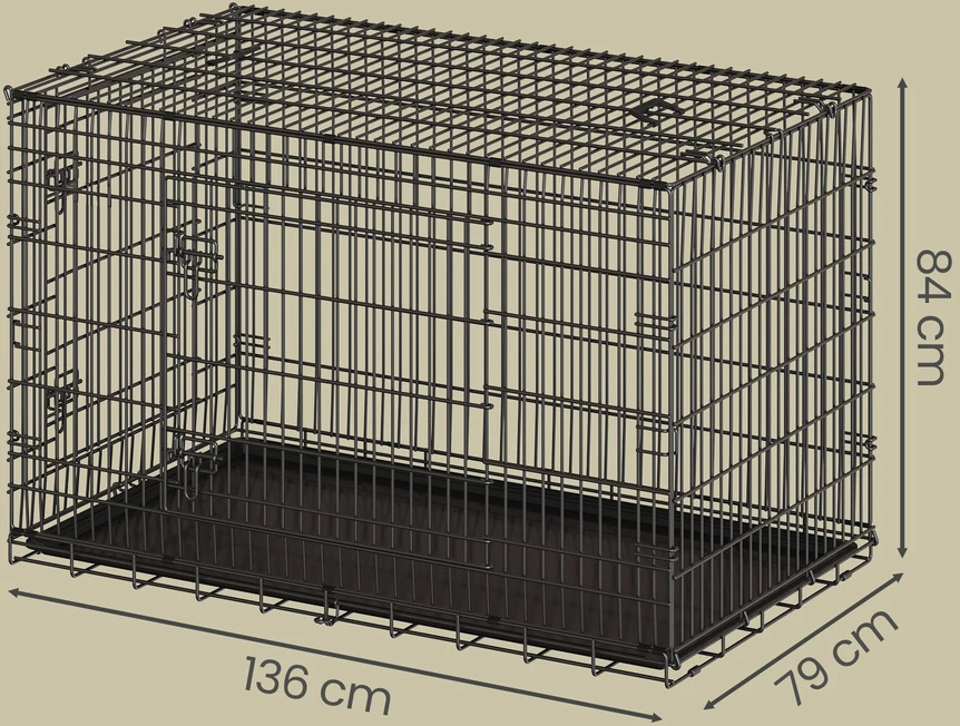 Songmics Narvas šuniui 136 x 79 x 87 cm