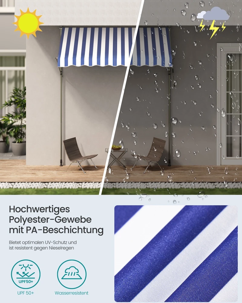 Songmics Markizė 250 x 120 cm