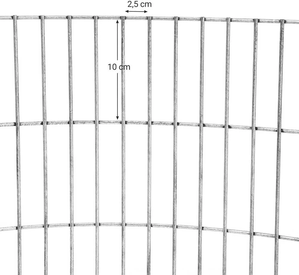 Songmics Gabionas Ø 90 cm, aukštis 40 cm
