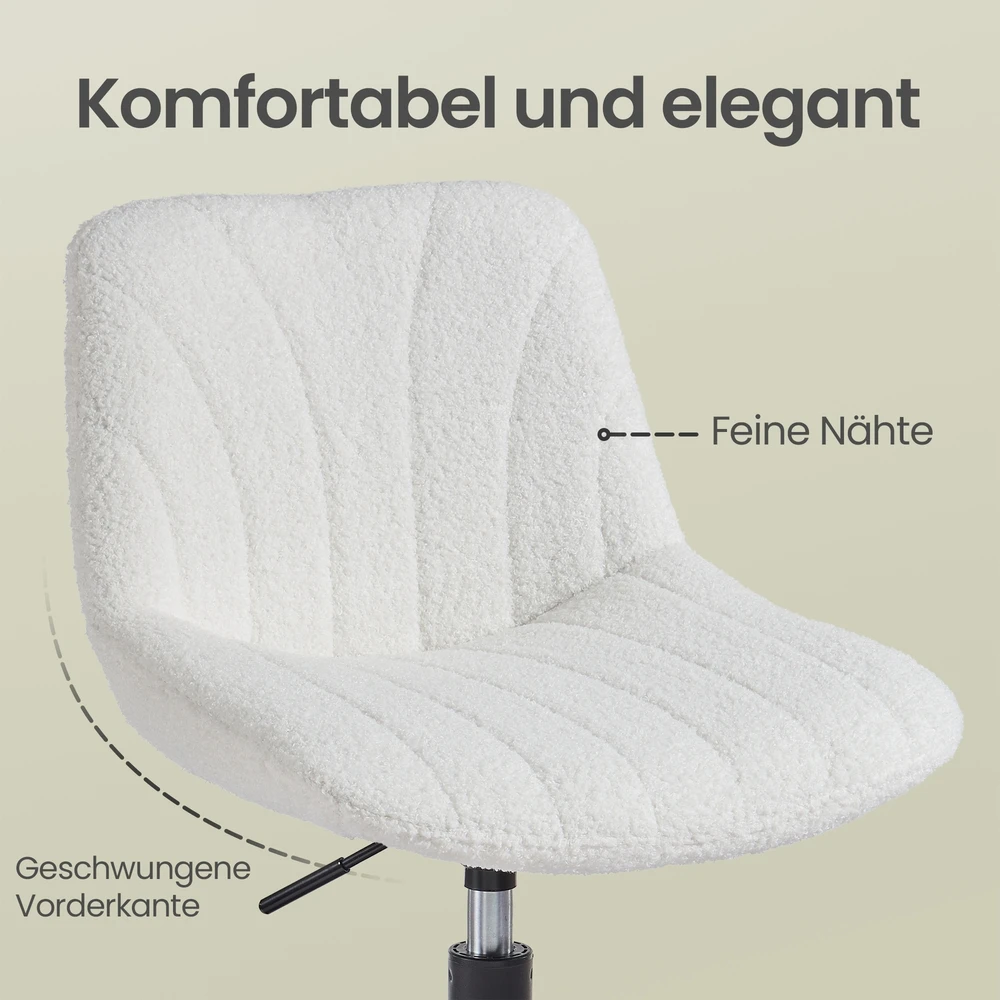 Songmics Makiažo kėdė balta