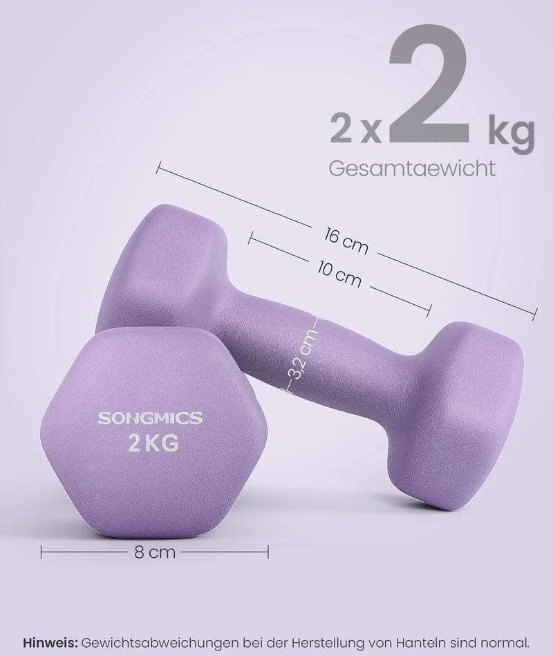 Songmics Hanteliai 2 vnt. rinkinys jėgos treniruotės fitnesas namuose