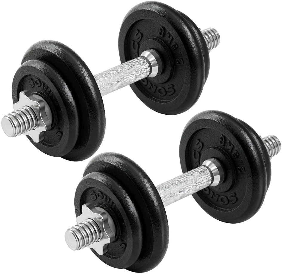 Hanteliai SONGMICS 20 kg juodos spalvos
