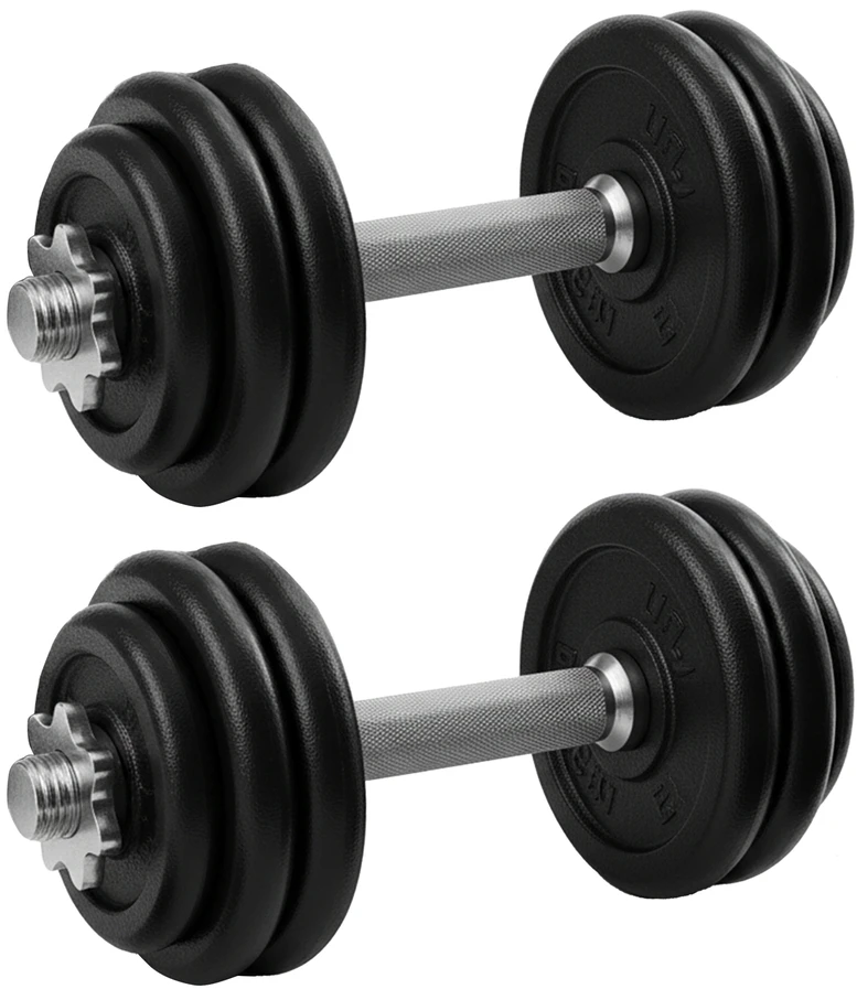 Songmics Hanteliai, 2 x 15 kg, ketaus hanteliai