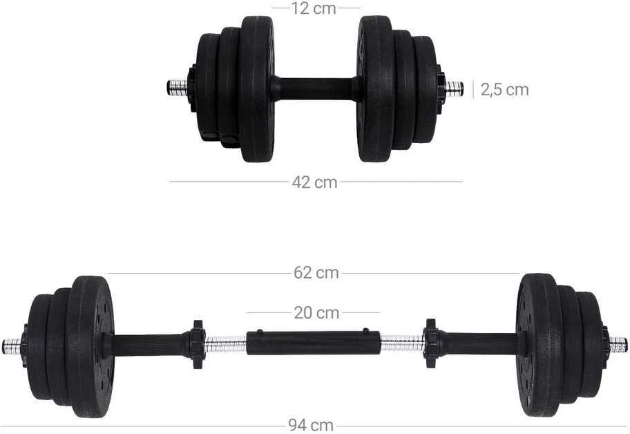 Hantelių rinkinys 2 x 15 kg
