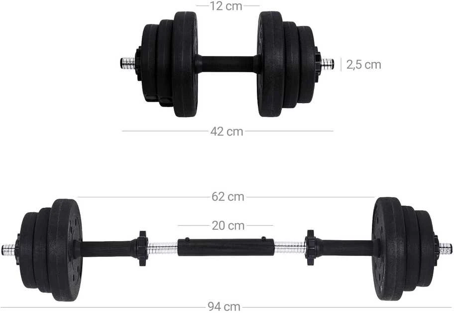 Hantelių rinkinys 2 x 15 kg