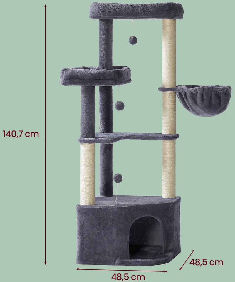 Songmics Kačių draskyklė 140,7 cm