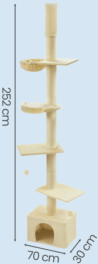 Songmics Kačių draskyklė 231–291 cm