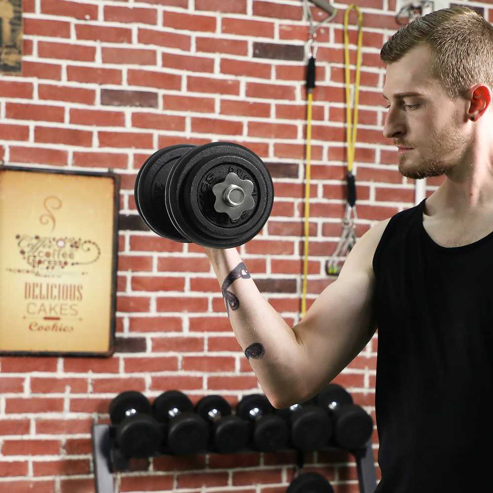 Songmics Ketaus hantelių rinkinys 30 kg
