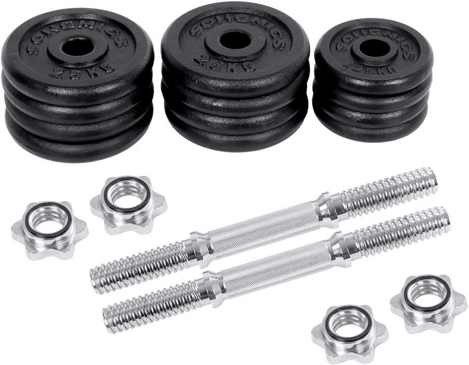 Ketaus hantelių rinkinys 30 kg