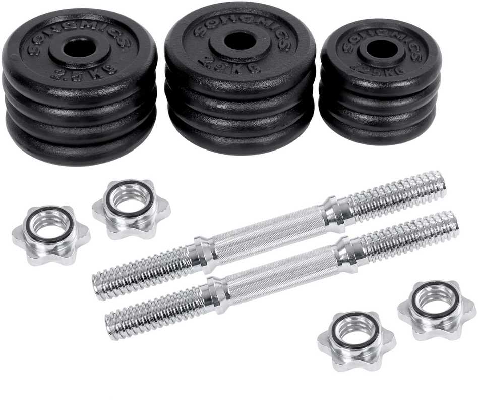 Songmics Ketaus hantelių rinkinys 30 kg