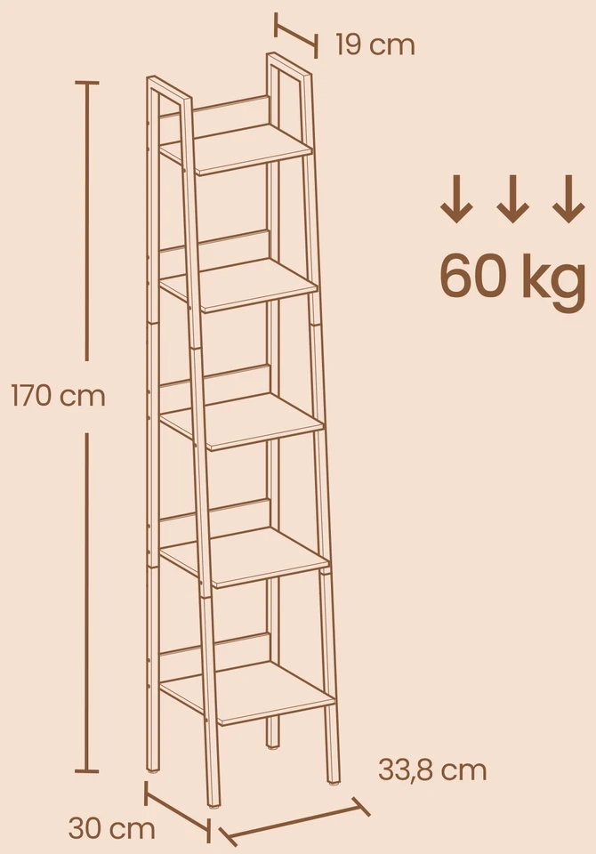 Songmics Lentyna 33,8 × 30 × 170 cm