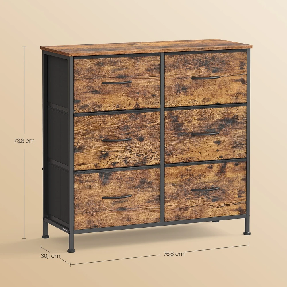 Songmics Komoda 30 x 76,7 x 73,7 cm