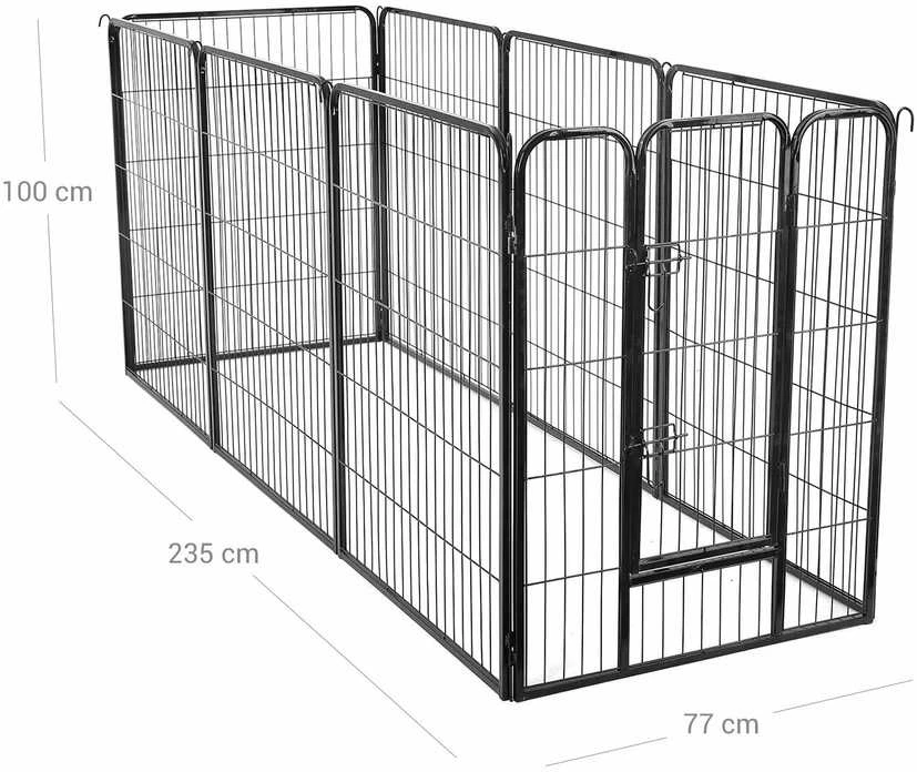 Songmics Feandrea 100 cm aukščio juodos spalvos aptvaras