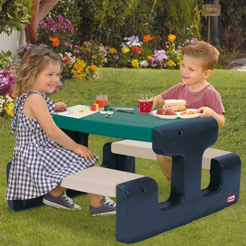 Little Tikes Vaikų Picnic Stalas Mėlynas-Zalias