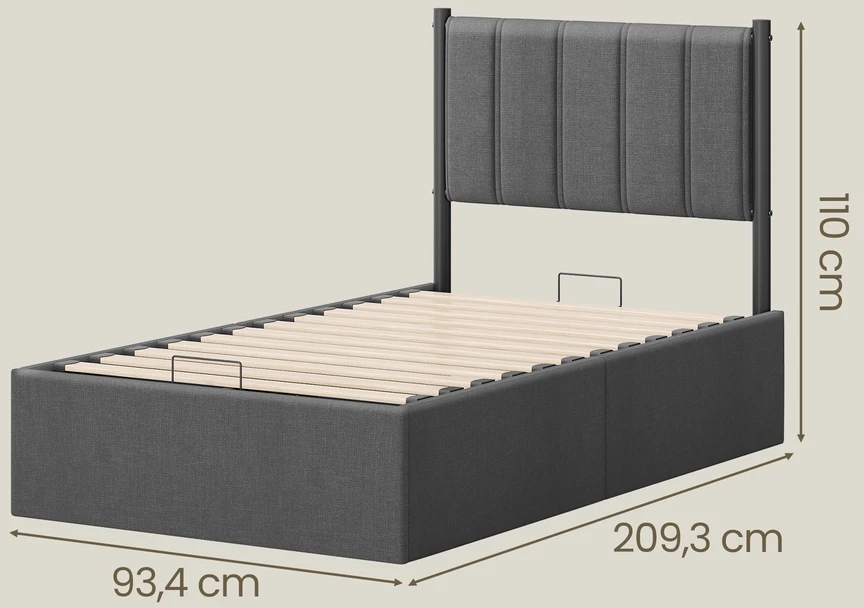 Lova Songmics Lovos rėmas 90 × 200 cm