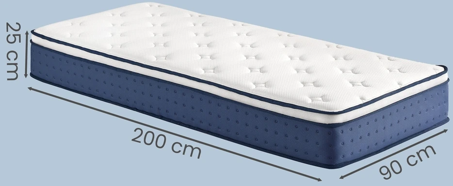 Lova Songmics Čiužinys 200 × 90 × 25 cm