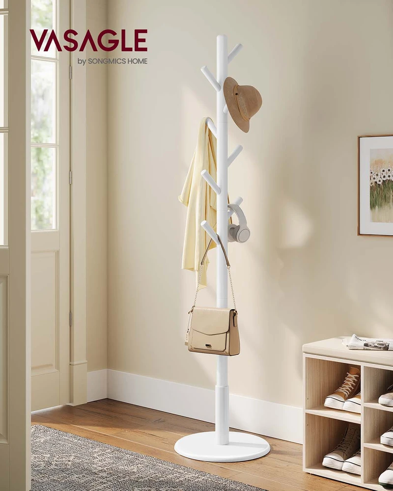 Songmics Drabužių kabykla su aštuoniais kabliais, 40 cm x 171,8 cm