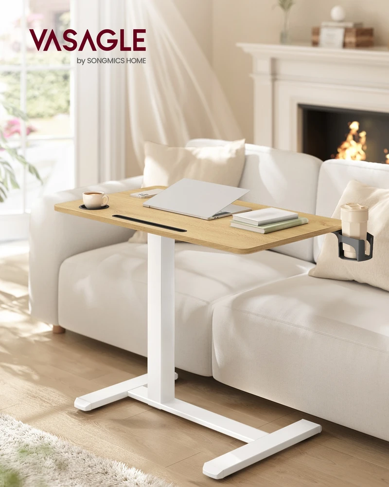 Songmics Reguliuojamo aukščio stalas 80 x 45 x (65–102) cm
