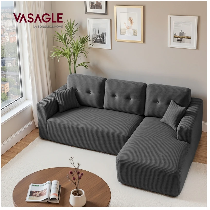 Vasagle Kampinė modulinė sofa 244 cm