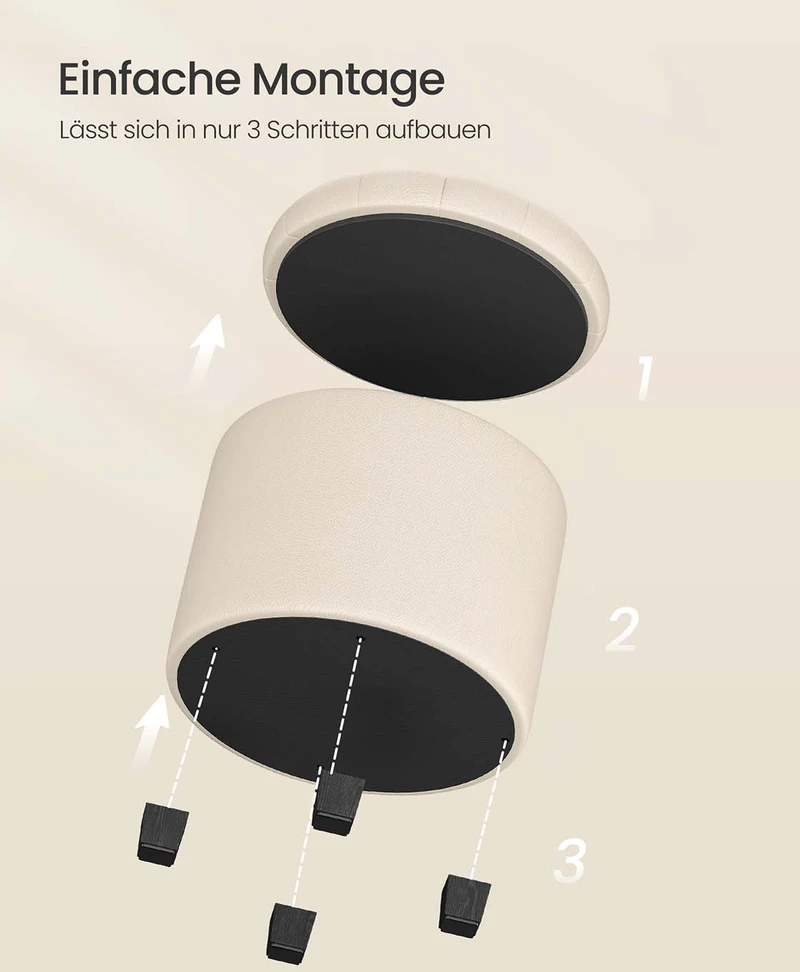 Songmics Pufas 45x45x44,5 cm