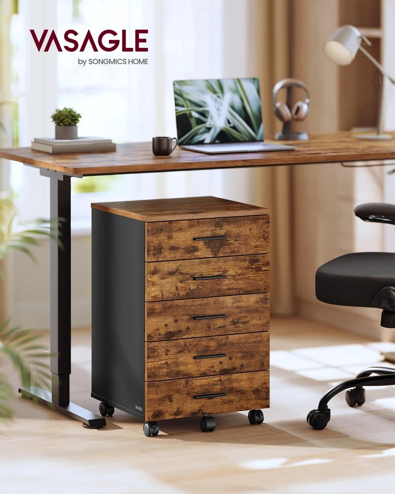 Songmics Biuro spintelė 40 x 42 x 65,7 cm 5 stalčiai