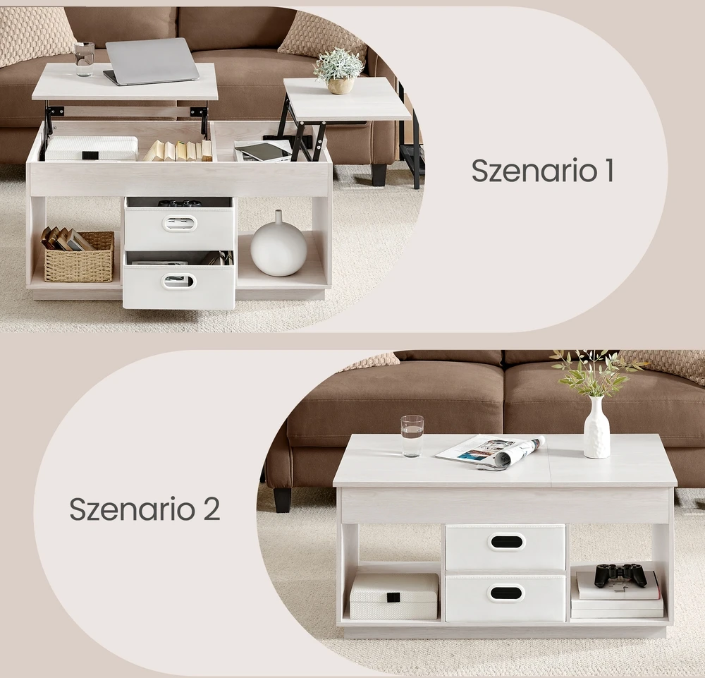 Songmics Kavos staliukas 50 x 100 x 48 cm/62,3 cm