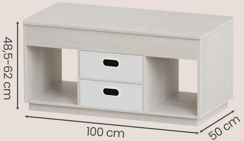 Songmics Kavos staliukas 50 x 100 x 48 cm/62,3 cm