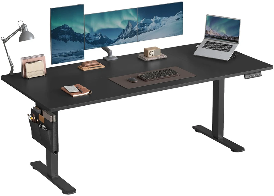 Songmics Reguliuojamo aukščio stalas 60 x 140 x (72–120) cm