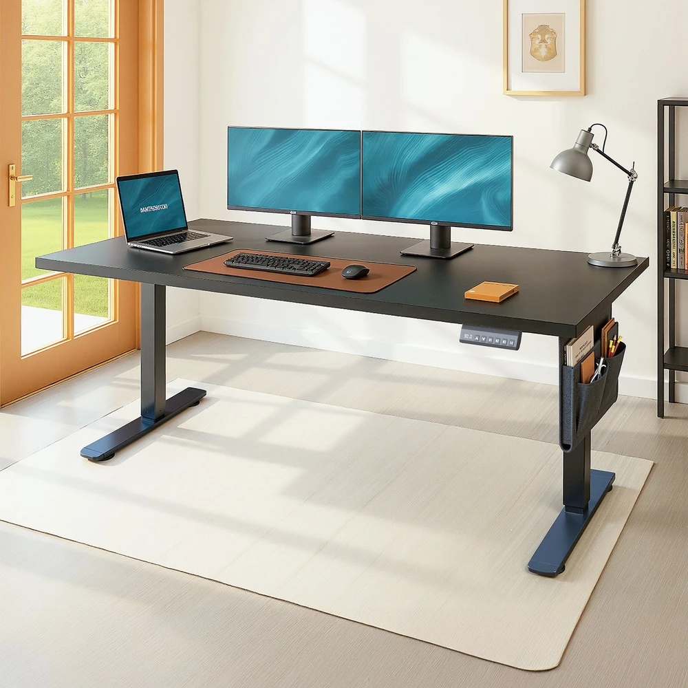 Songmics Reguliuojamo aukščio stalas 180 × 80 x 72-120cm