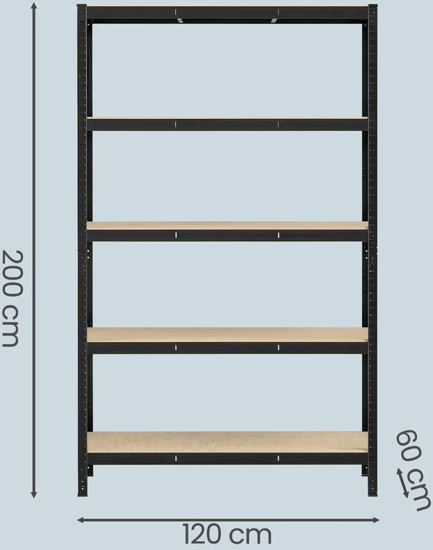 Songmics Stelažas 200 cm 2 vnt.