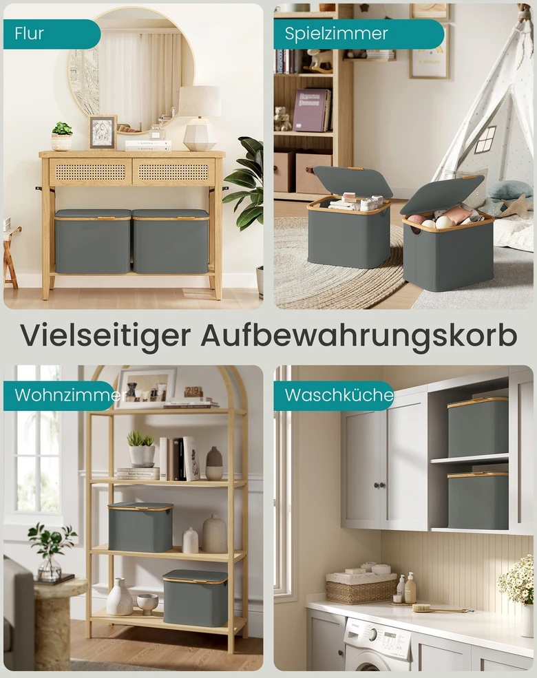 Songmics Skalbinių krepšys 40 l