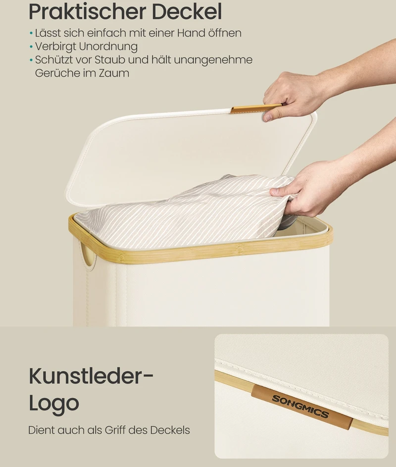Songmics Skalbinių krepšys 100 l