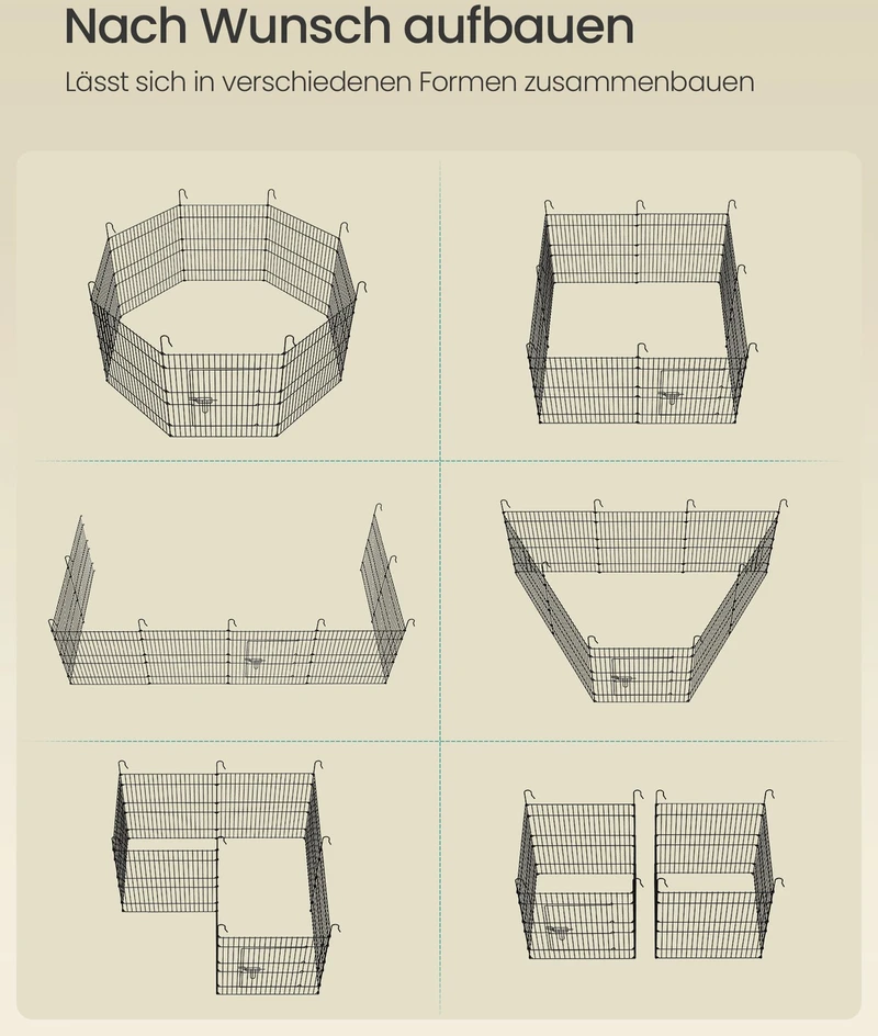 Songmics Aptvaras gyvūnams 138 × 138 cm