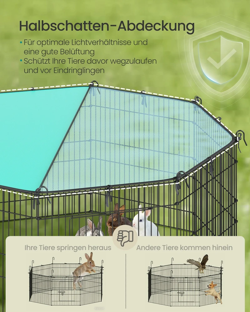 Songmics Aptvaras gyvūnams 138 × 138 cm