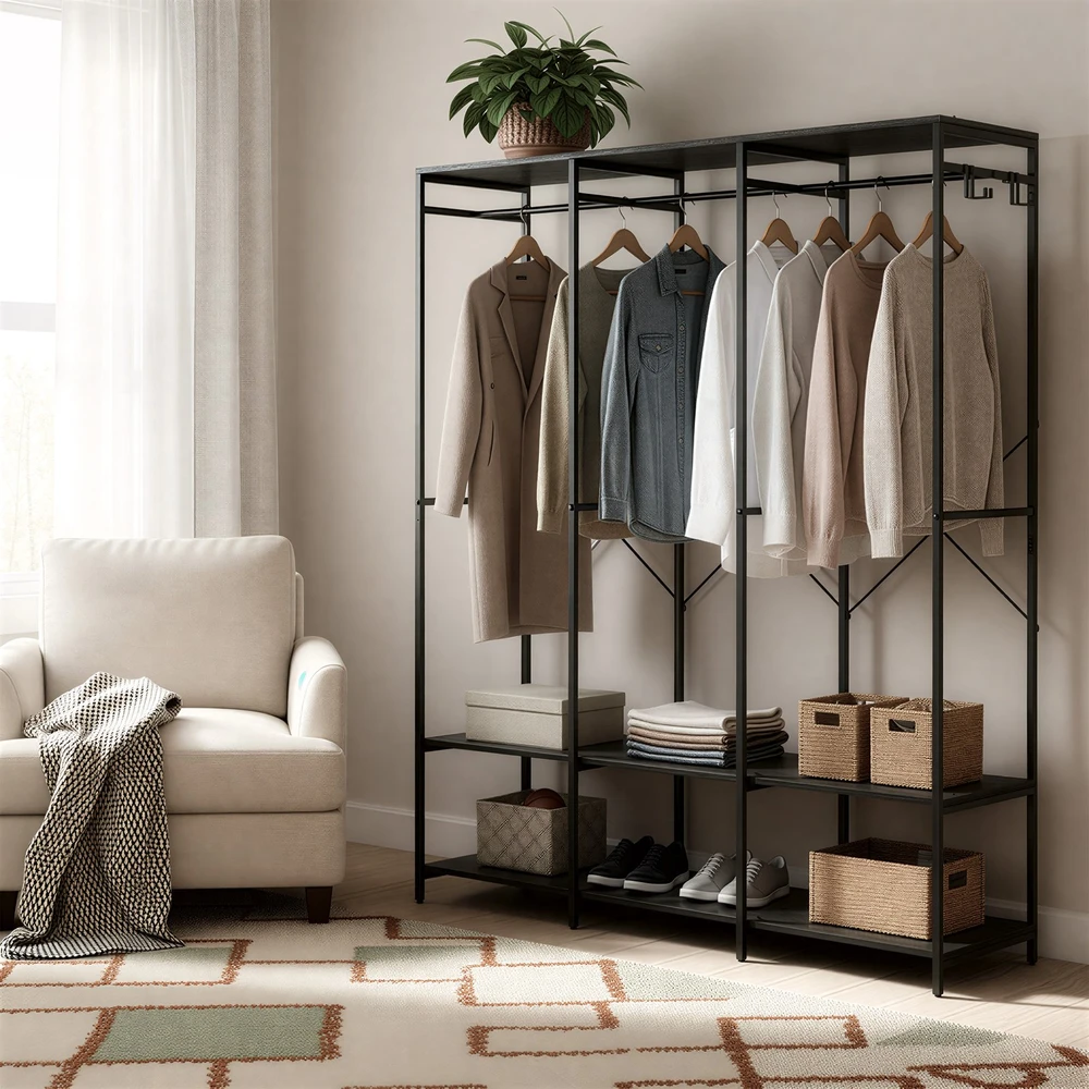 Songmics Atvira drabužių spinta, 40 x 141 x 180 cm