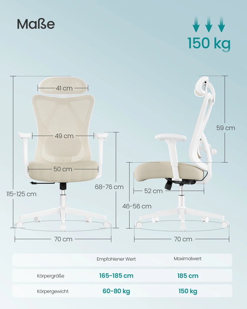 Songmics Biuro kėdė