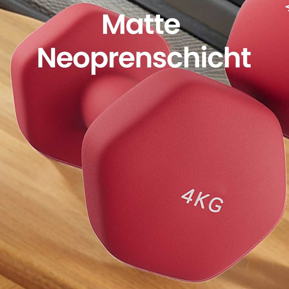 SONGMICS hantelių rinkinys, 2 vnt., magenta raudonos spalvos