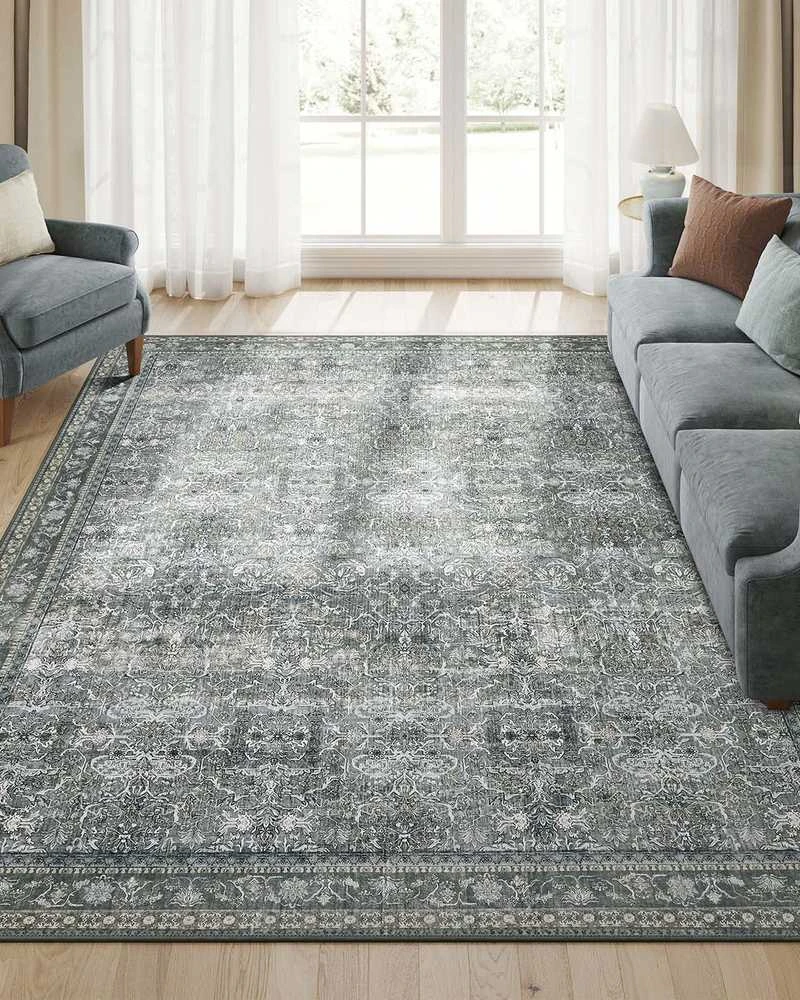 Songmics Kilimas 160 x 230 cm, pilkas