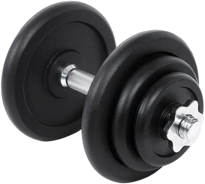 SONGMICS ketaus hanteliai su žvaigždės formos užraktais, vyrams, 2 vnt. rinkinys, 40 kg
